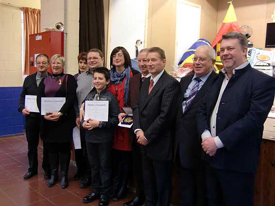 Les décorés et les membres de la Fédération